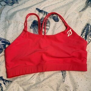 EUC Peloton hot pink  Sports Bra size extra large